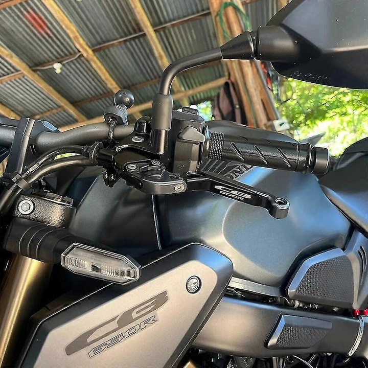Kit de servicii frane pentru motocicleta Honda CB650R CB650F CBR650R 2014-2023, manete frana si ambreiaj reglabile, aluminiu CNC, negru
