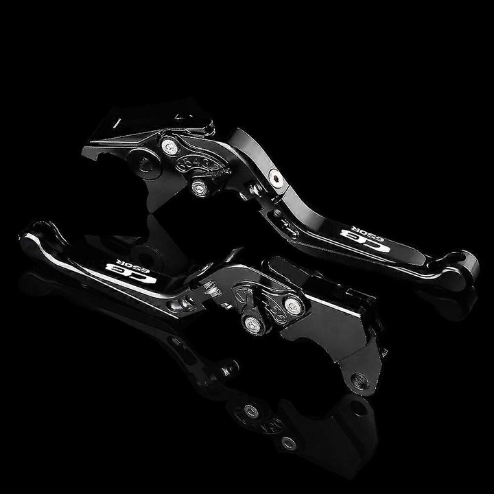 Kit de accesorii frana pentru motocicleta Honda CB650R CB650F CBR650R 2014-2023, manete frana si ambreiaj reglabile, aluminiu CNC, negru