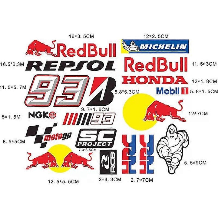 HRC KTM motor matrica, térd- és sípcsontvédő készlet, fényvisszaverő