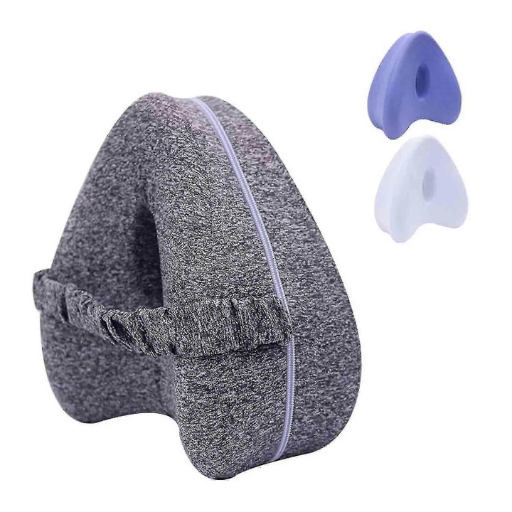 Alvássegítő lábpárna, csípő- és isiászfájdalom enyhítésére, 25x23x13cm, szürke, 1 db-os készlet.