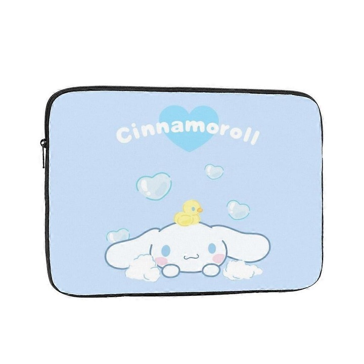 Sanrio Cinnamoroll laptoptáska, 10-17 col, ütésvédelem, vékony, többszínű