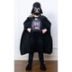 Costum Darth Vader pentru copii, cu masca si pelerina, negru, mediu, set complet