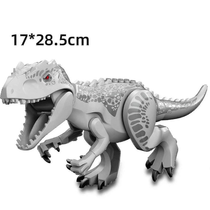 Set de constructie Dinozauri, Indominus T Rex, 4 ani+, gri