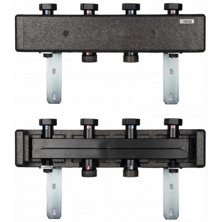 Distribuitor Herz Pumpfix Combi cu butelie de egalizare, 3 cai, DN25