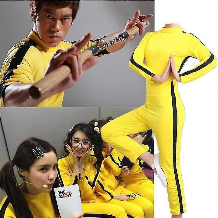 Costum Jumpsuit Unisex Lee Jeet Kune Do, Spandex si poliester, elastic, 160 cm