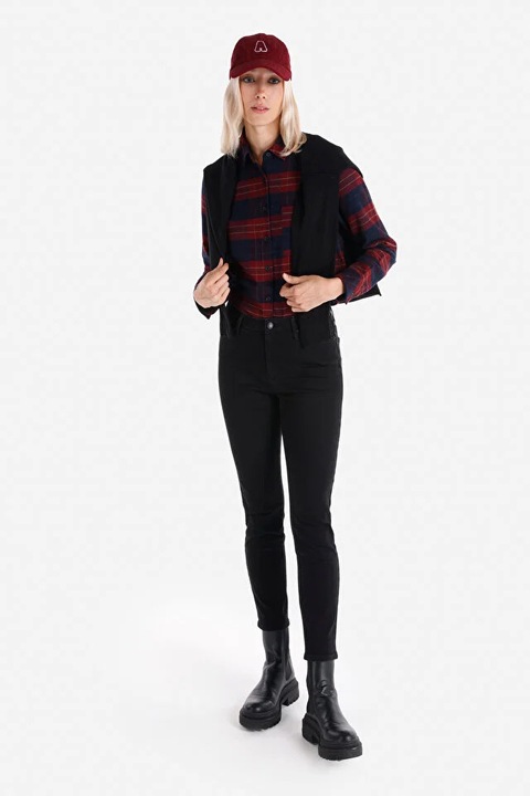 Pantaloni COLIN'S denim slim fit, Negru