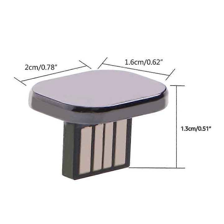 Memória USB, 32GB, C típusú, mini design, fekete színű