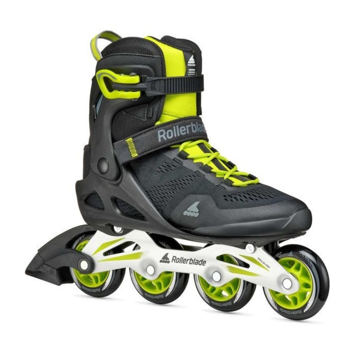 Role inline Rollerblade Macroblade 80, 80mm, negru-lime, pentru incepatori