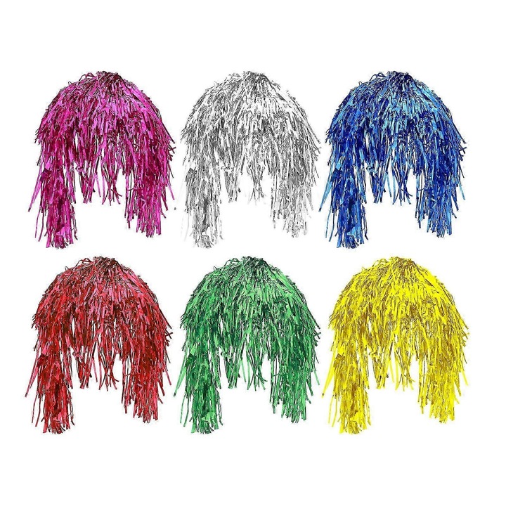 Set 6 peruci, multicolor, material din fibra de inalta temperatura, 30x23x23cm