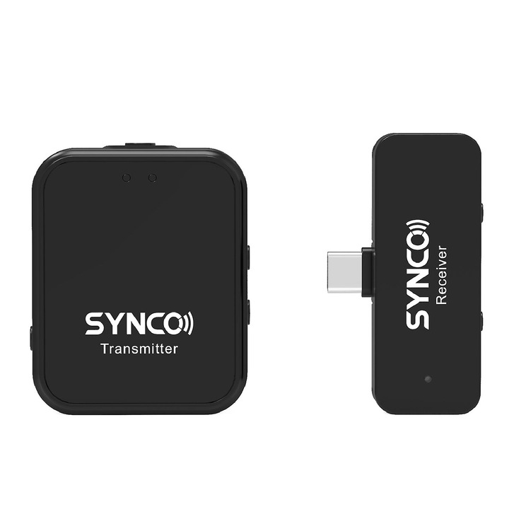 Microfon wireless SYNCO G1T, transmisie 150m, efecte sonore, tip C