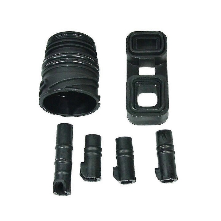 6 darabos szelephüvely csatlakozó készlet 6hp19 6hp21-hez, fekete, ABS