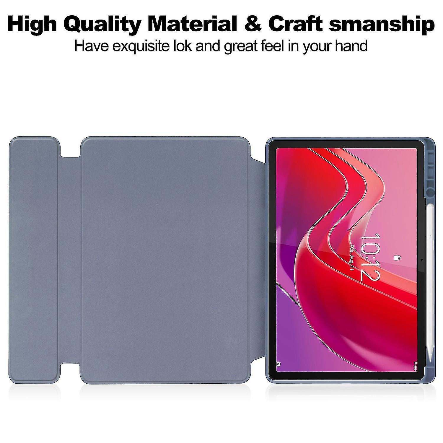 Husa tableta cu suport rotativ, set cu tastatura Bluetooth, pentru Lenovo Tab M11, PU+acrilic, violet