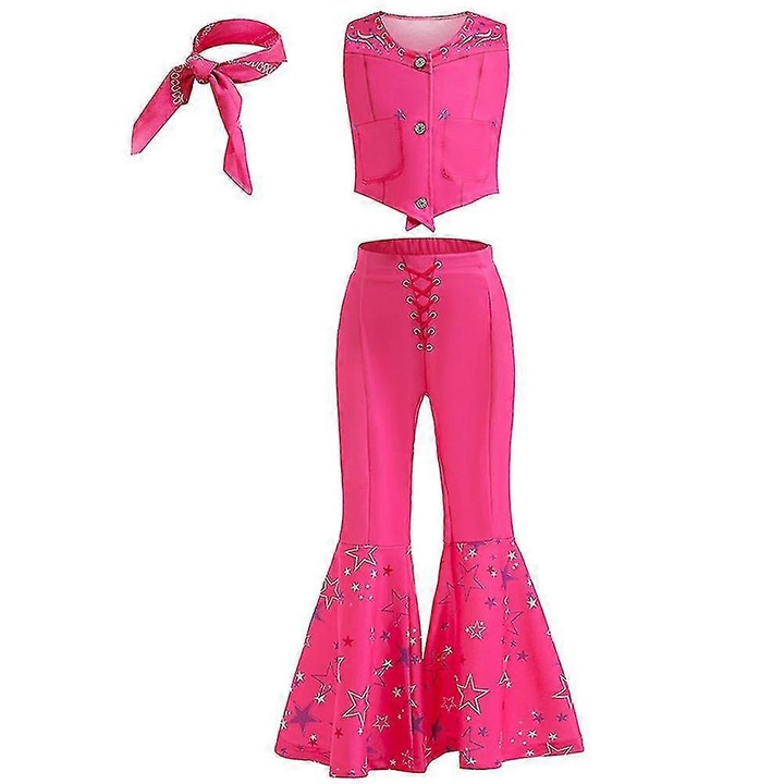 Costum de Cosplay pentru Fete Barbie, Poliester, 130 cm