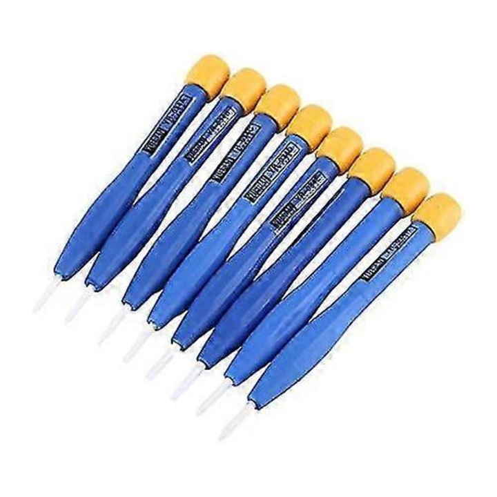 8 db kerámia antisztatikus csavarhúzó készlet gyakori beállításhoz, különböző fejekkel