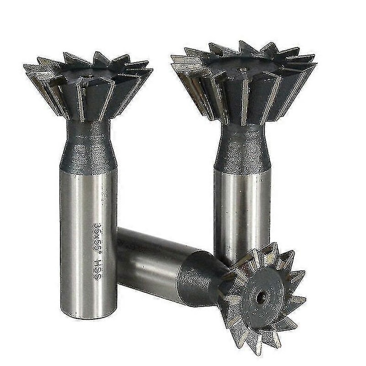 Freza Dovetail 45 55 60 Grade, Otel Rapid, Diametru 20-35mm, Set 1 buc