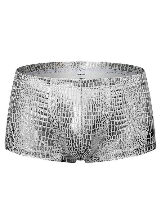 Boxeri barbatesti, poliester, Argintiu