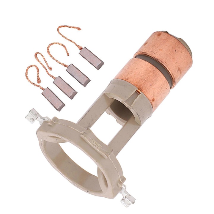 Kefe és csúszógyűrű készlet generátorhoz 230090, kompatibilis Valeo, ABS, réz