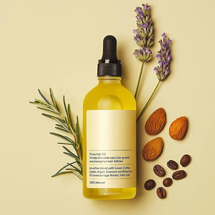 Ulei de Crestere a Parului Natural, 60ml, Set 2pcs, 10 Uleiuri Vegetale, Protejeaza si Hraneste Parul