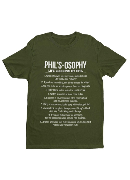 Phil's-osophy Dunphy unisex polo, Khaki