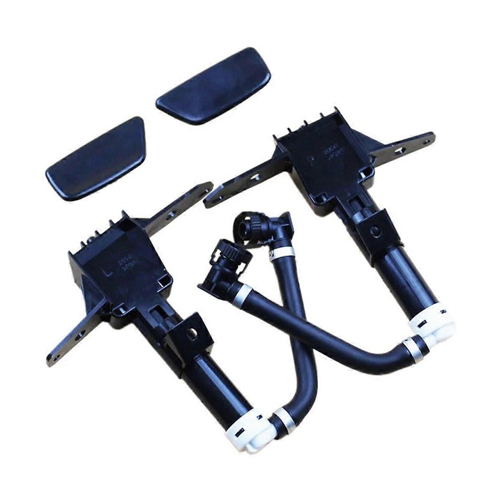 Autó fényszórómosó fúvóka burkolatok, 2 darabos készlet, 2009-2012, ABS, közvetlen beszerelés