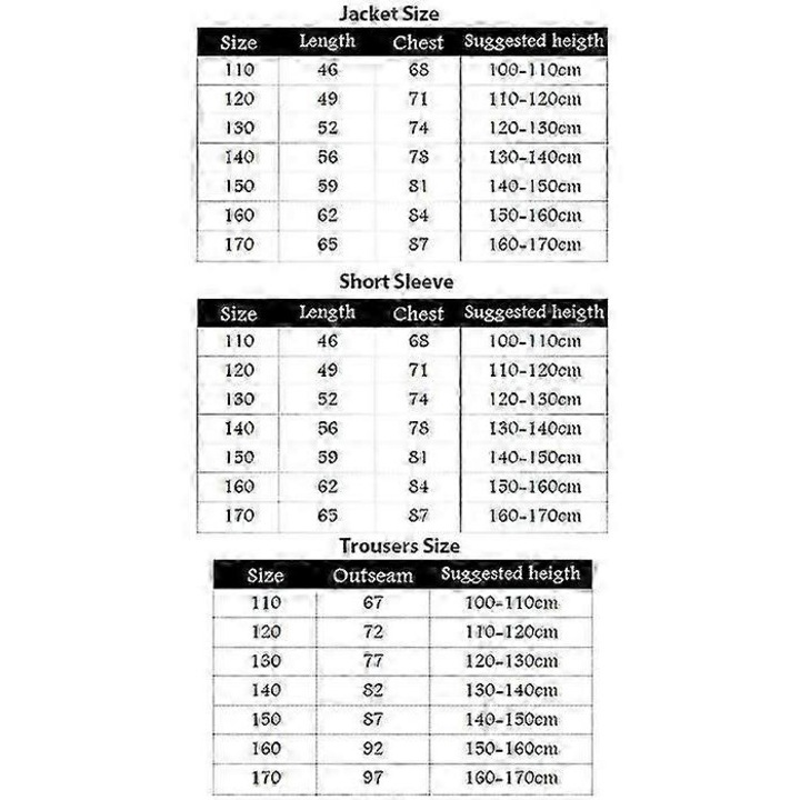 Комплект пълен костюм Squid Game, 3 части, яке, риза с къс ръкав, панталон, многоцветен, 130см