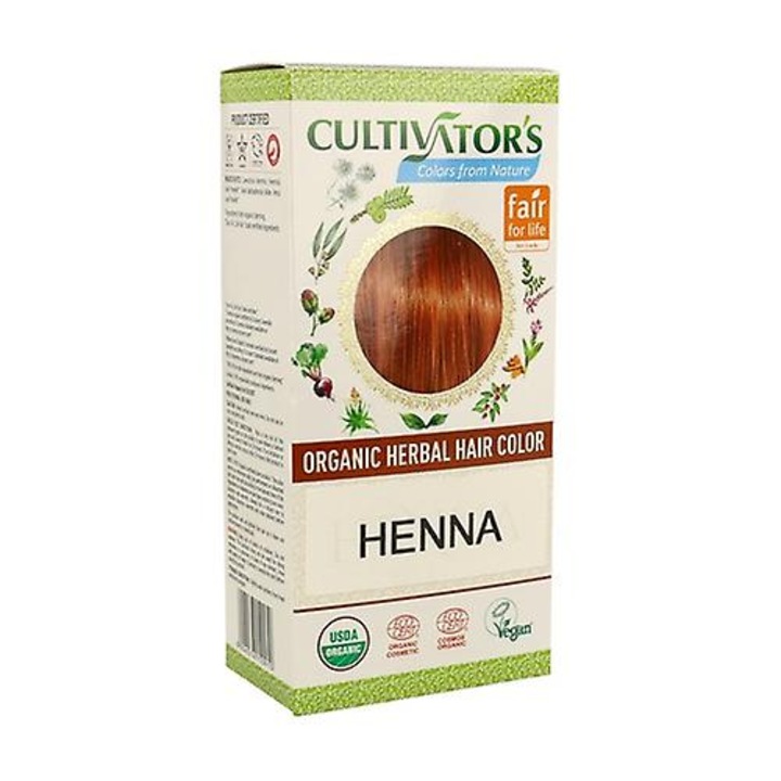 Vopsea de par Henna 100g, 100% naturala, colorare intensa, pentru toate tipurile de par