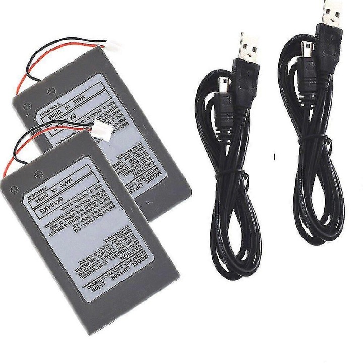 Baterie de inlocuire pentru controller wireless Sony PS3, 1800mAh, 3.7V, gri