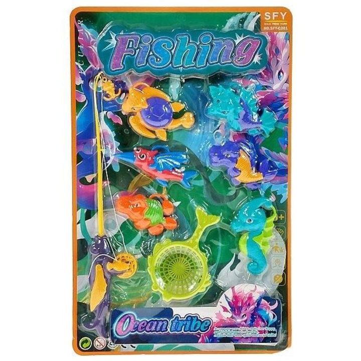 Set pescuit copii, ADAR, Multicolor, 45x28,5x5cm
