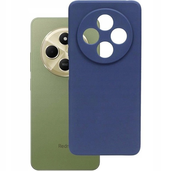 Szilikon védőtok Xiaomi Redmi 14C-hez, Ultra vékony, Rugalmas, Matt, Kék
