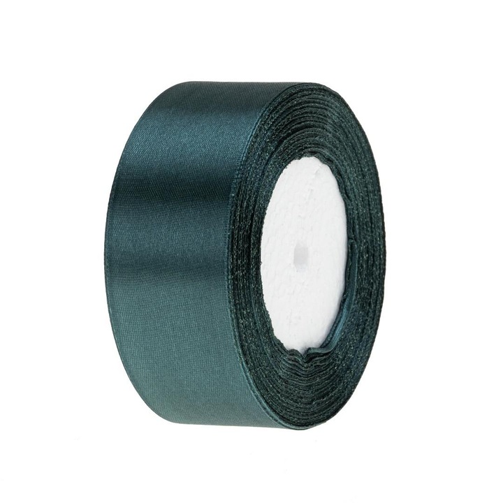 Szaténszalag 38mm/32m, BREWIS, hordózöld