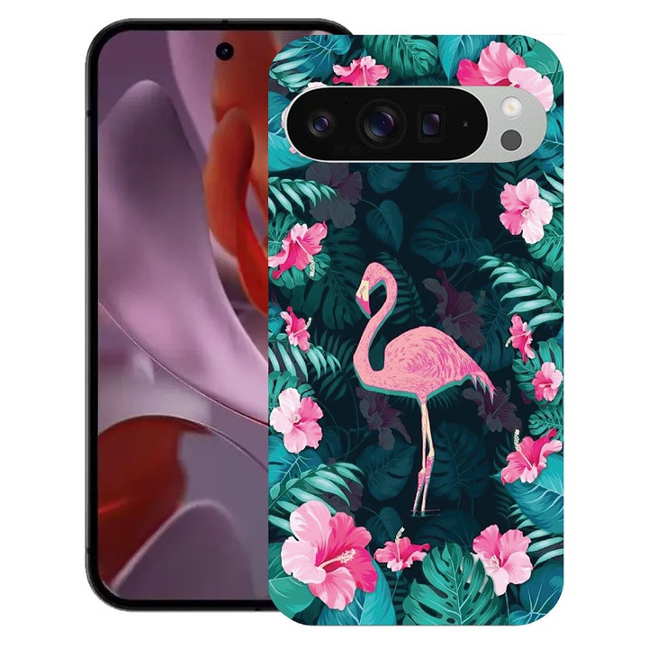 BestCase® Husa pentru Google Pixel 10 Pro XL cu Design Flamingo, TPU Mat Ultra Slim, 2052000 B 247