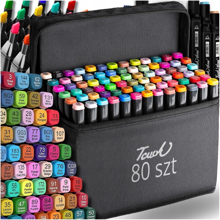 Комплект 80 маркера, многоцветни, нетоксични