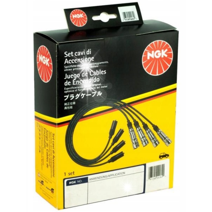 NGK 8183 gyújtáskábel készlet, 4 darab, fekete