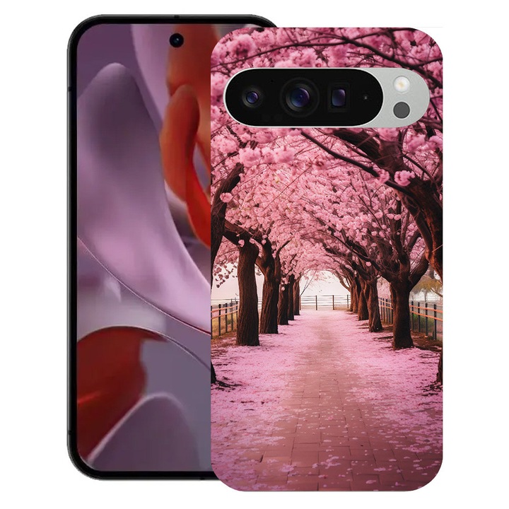 BestCase® Husa pentru Google Pixel 10 Pro XL cu Design Cherry Blossom Trees, TPU Mat Ultra Slim, 2052000 B 1379