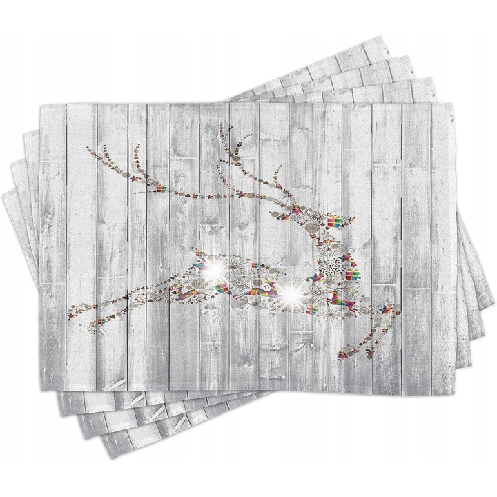 Set 4 Servete de Masa Abakuhaus 32x46,5cm, Poliester, Multicolor