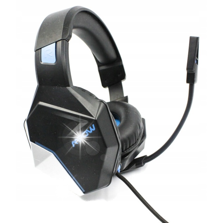 Casti gaming cu microfon Mpow BH414, sunet surround, confort ergonomic, 50mm, 2,2m