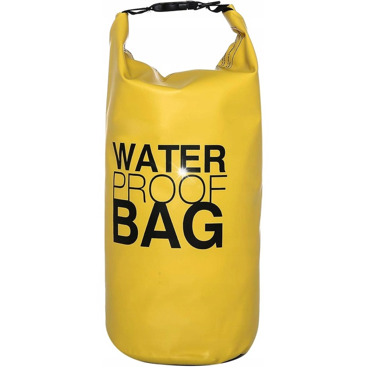 Vízálló utazótáska 30L, w-bag55 modell, narancssárga, feltekerős záródás