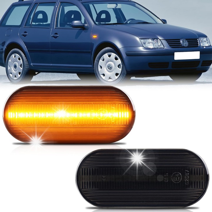 Semnalizatoare LED pentru VW Golf Mk3 Mk4 Bora Beetle Polo Jetta Sharan, 18 LED-uri, Canbus, set
