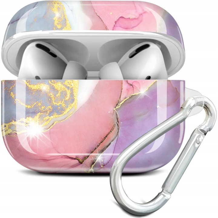 Etui Silikon pentru AirPods Pro 2019, protectie completa, material elastic, negru