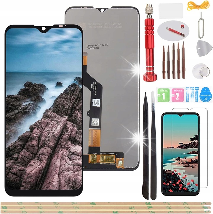 Display LCD pentru Motorola Moto G9 Play, compatibil cu Poco X3, 10T lite, Note 9 Pro 5G, 6.3 inch