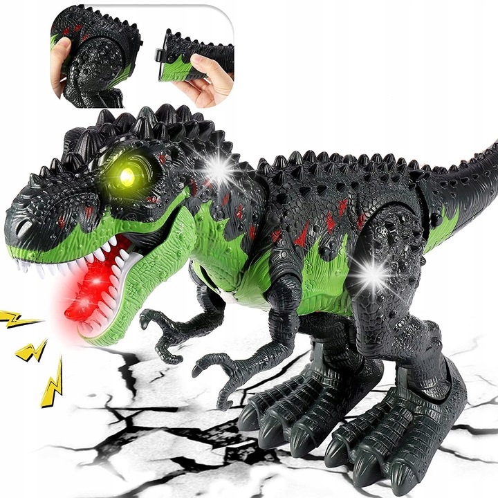 Figurina Dinozaur T-REX, negru, 3 ani+