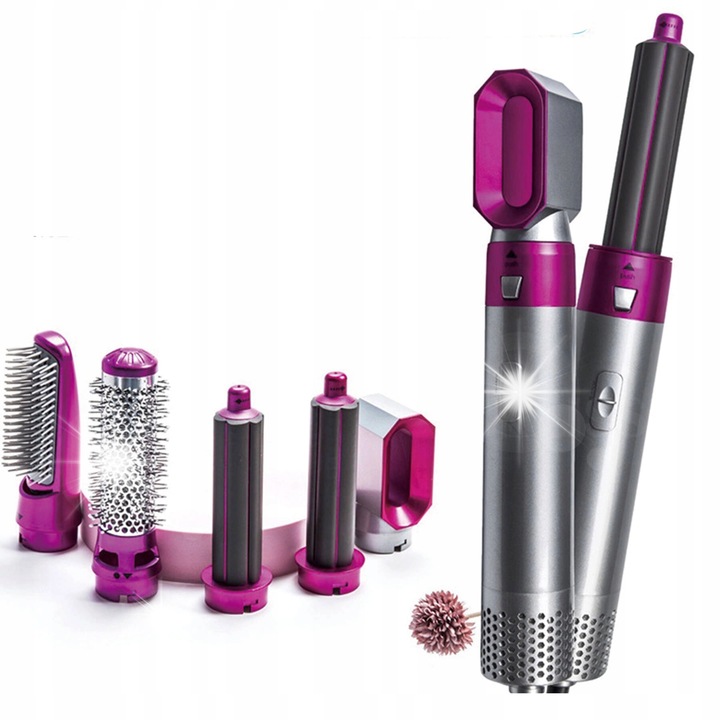 Perie de par cu aer cald, mov