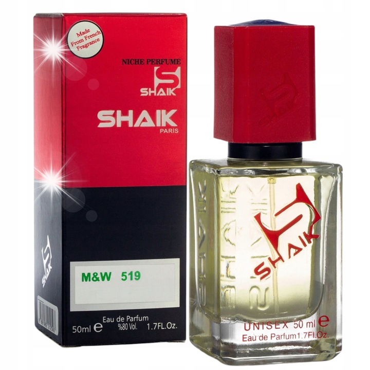 Parfum pentru barbati, Shaik 519, 50ml, oriental, note minerale si dulci