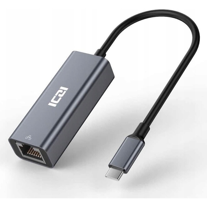 Adaptor USB-C la Gigabit Ethernet RJ45 1000Mb/s, compatibilitate larga, design compact