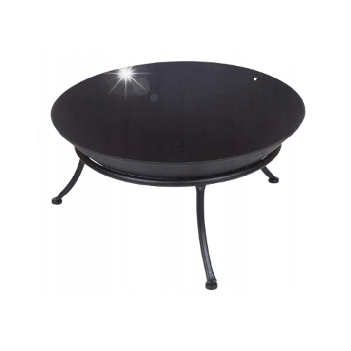 Gratar din fonta 80cm cu suport, inaltime 35cm, greutate 7,8kg, 3 picioare