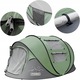Къмпинг палатка Promis 3 SECONDS, 3 човека, саморазгъваща се, водоустойчива, с мрежа против насекоми, 160x240x105cm