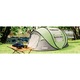 Къмпинг палатка Promis 3 SECONDS, 3 човека, саморазгъваща се, водоустойчива, с мрежа против насекоми, 160x240x105cm