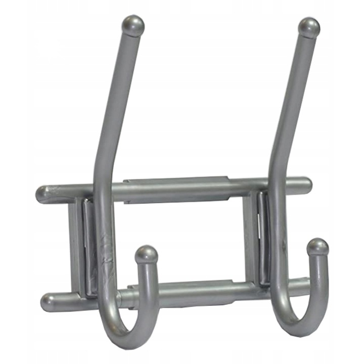 Set de 10 umerase pentru haine, argintii, 165x165x70mm