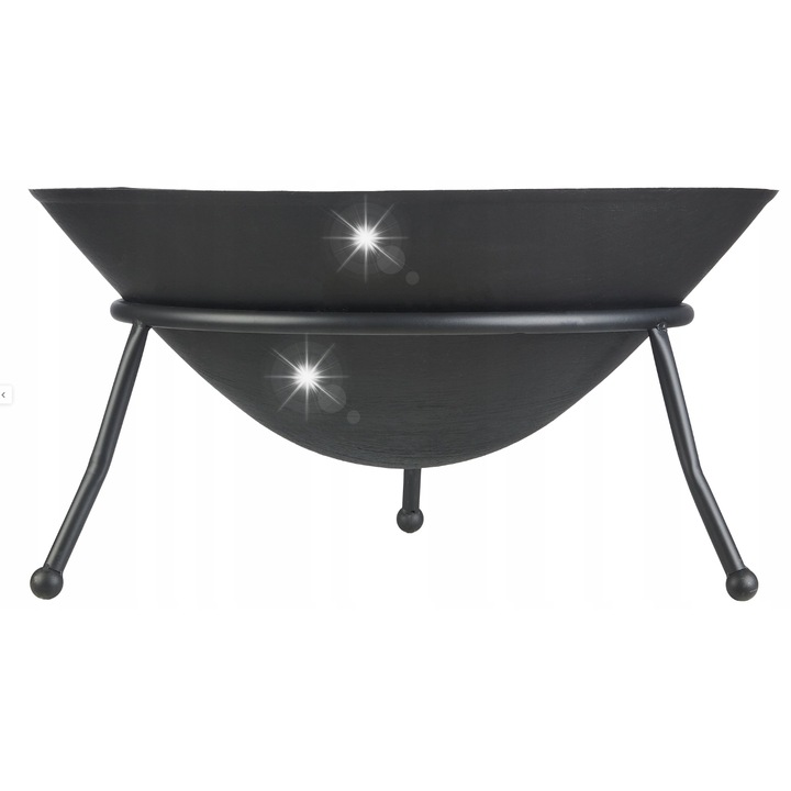 Чугунена градинска купа за огън, чугунена скара за огън, 60 см, голяма и здрава