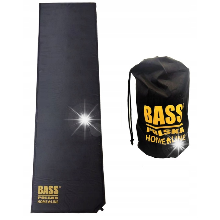 Къмпинг постелка Bass, самонадуваема, 180x50x2,5см, водоустойчива, ергономична